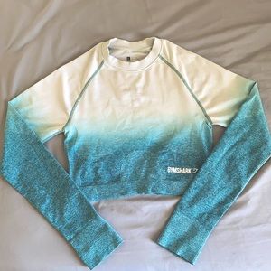 Ombre Gymshark Crop Top Women Large L